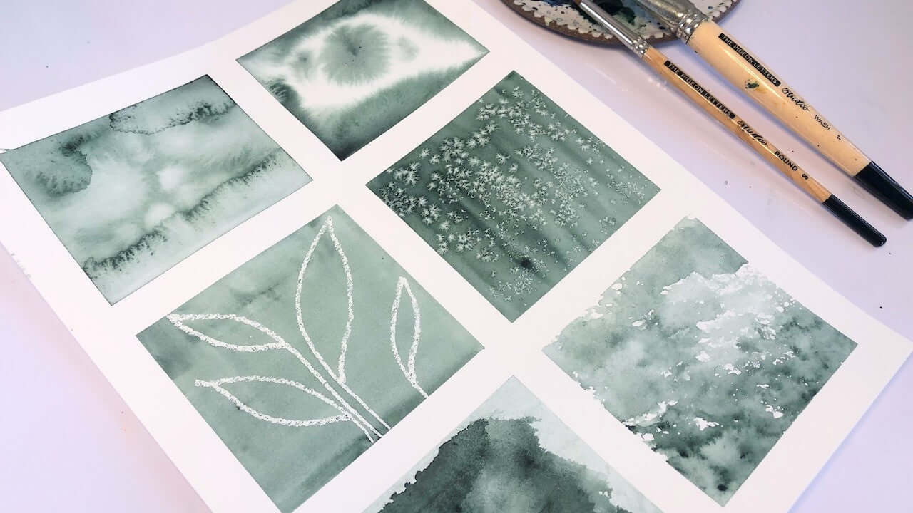 How to create watercolor texture techniques - My Art Aspirations