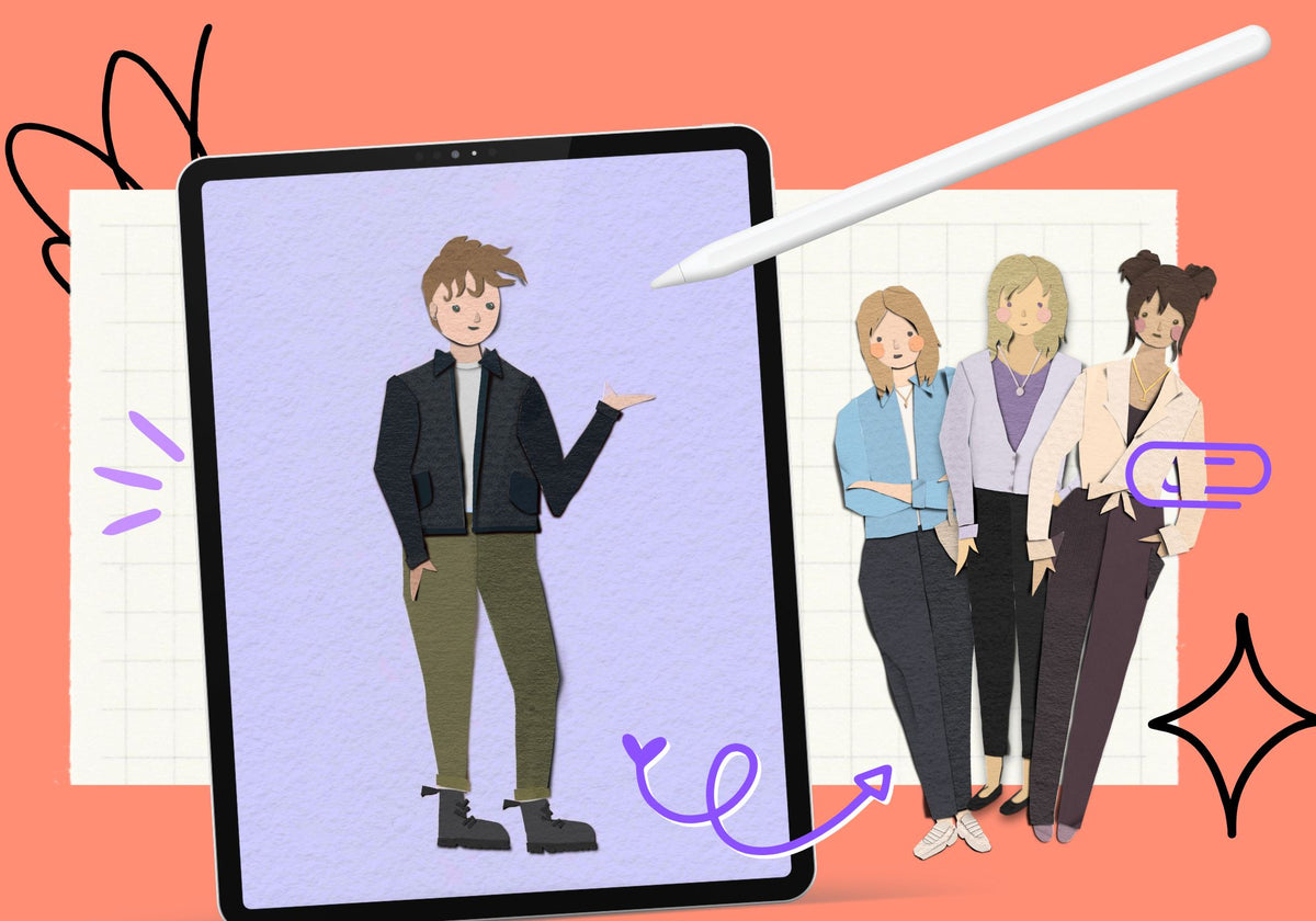 Paper Doll Self Portraits in Procreate Class