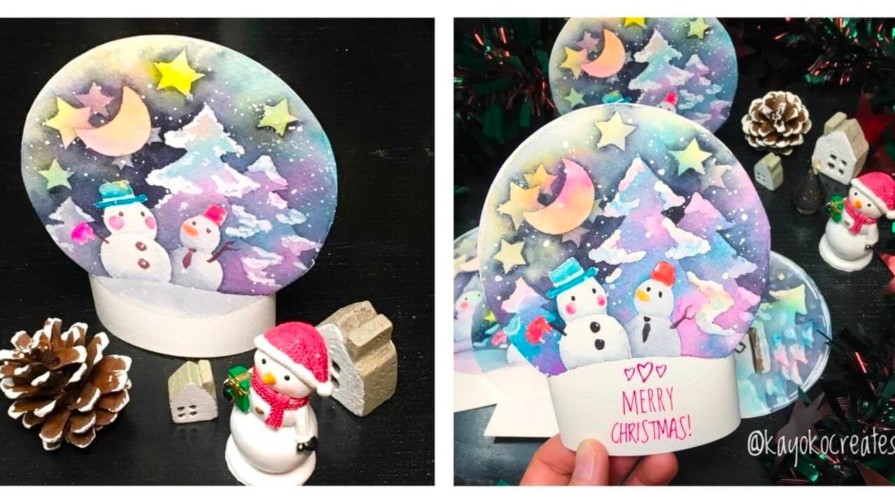 How to paint a snowglobe