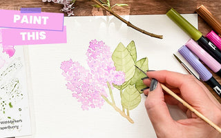 How to paint flowers with markers