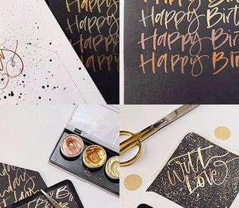 How to Make Brush Lettered Envelope Inserts