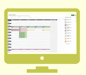 Free Customizable Productivity Workflow on Google Sheets