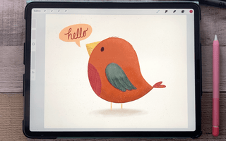 Illustrate a Stylized Bird in Procreate