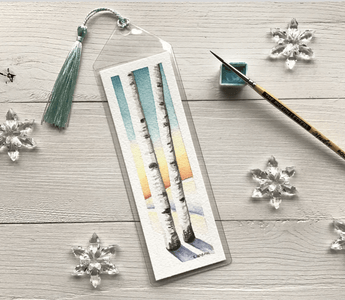 DYI watercolor bookmark tutorial