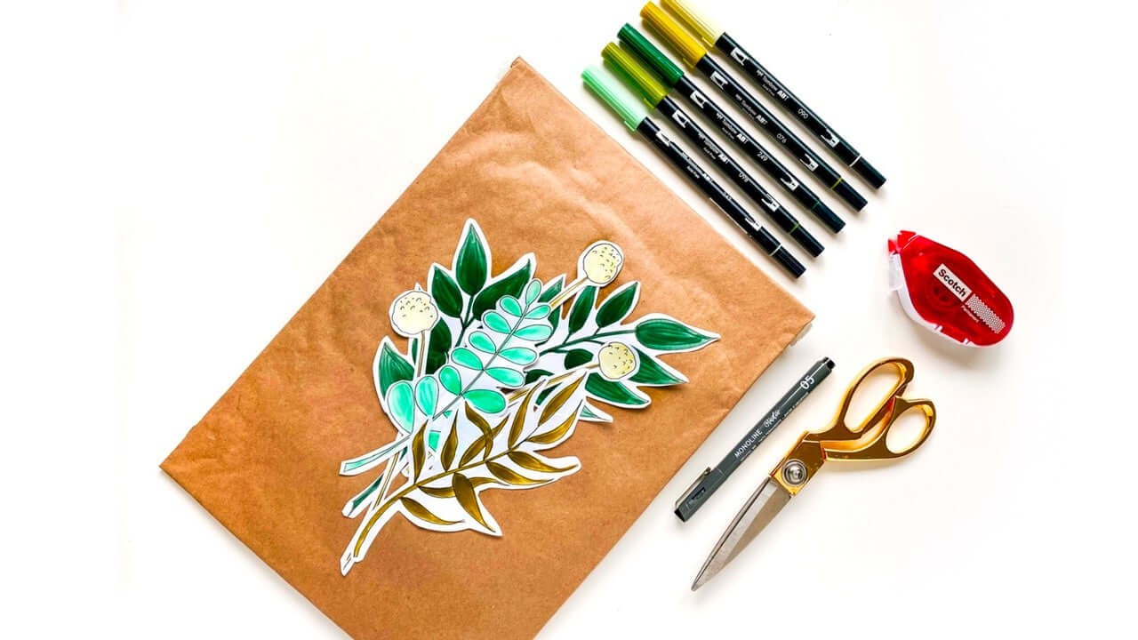 How to create a papercut floral bouquet