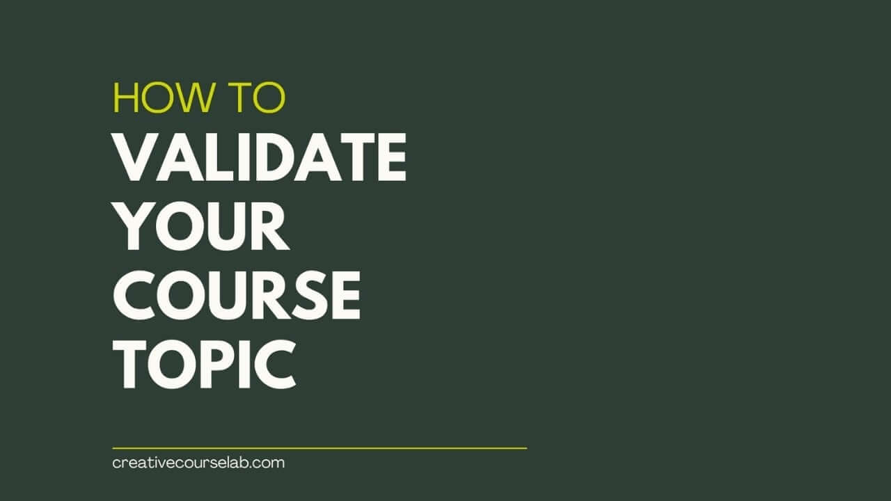 Tips and tricks about course creation