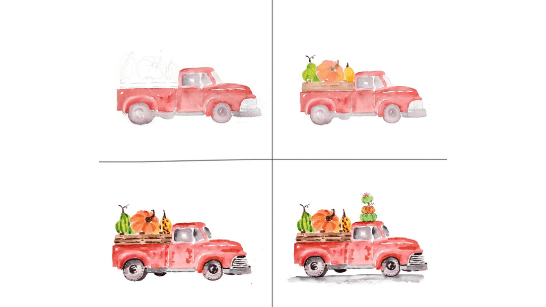 pickup truck hauling brush clipart