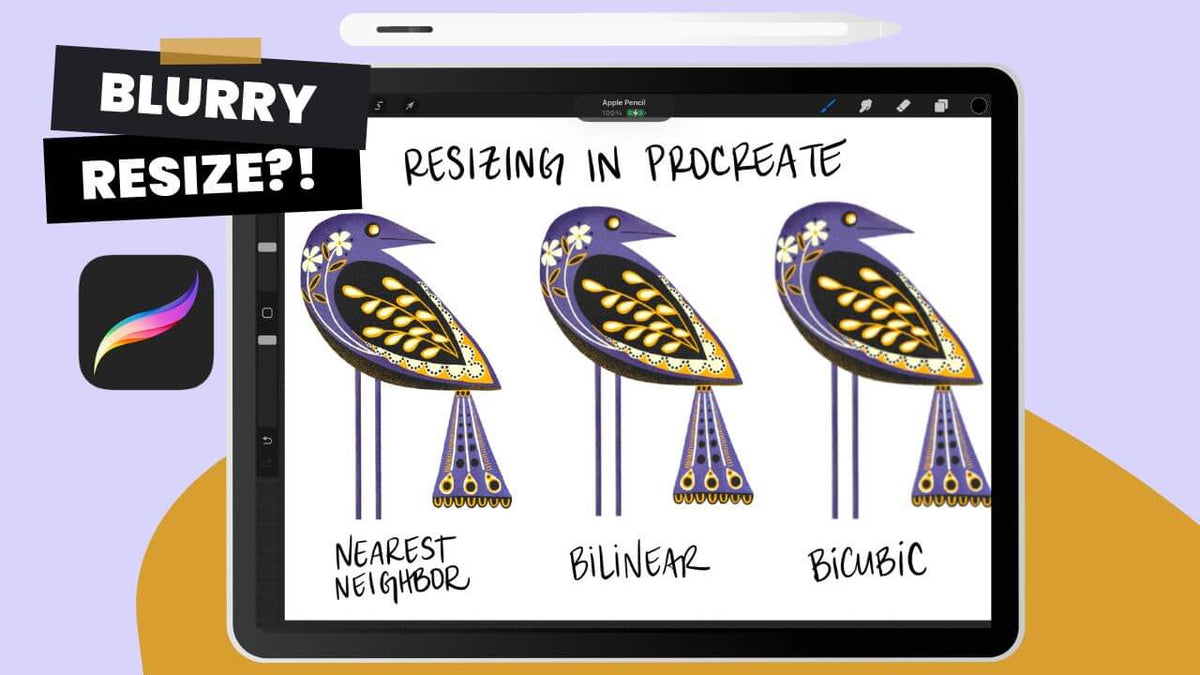 How to resize art in Procreate without losing quality
