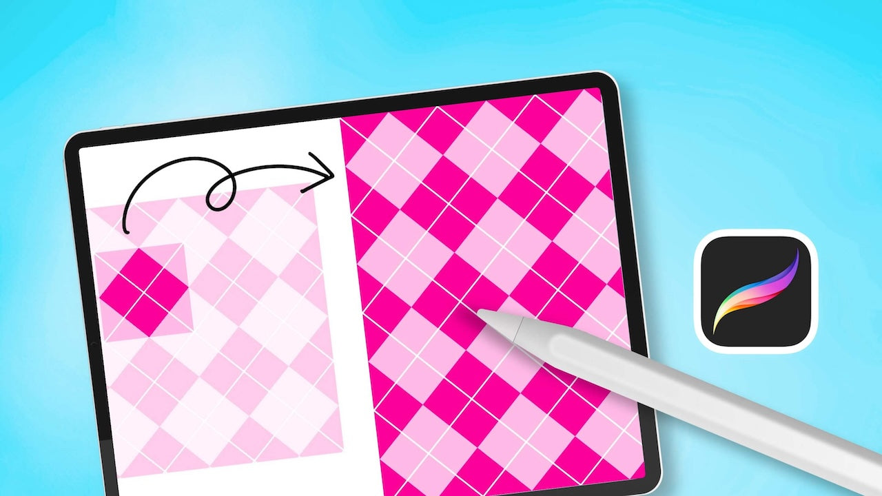 easy seamless repeat pattern in procreate tutorial