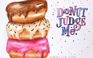 How to Paint Watercolor Donuts