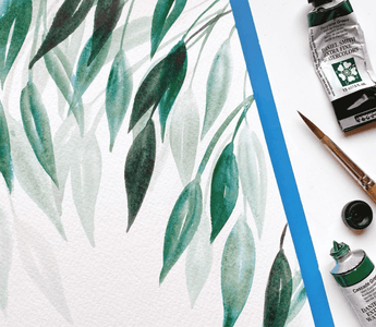 How to paint elegant leaves