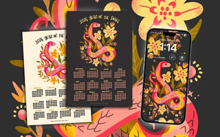 Free Calendar Printable: 2025 Year of the Snake