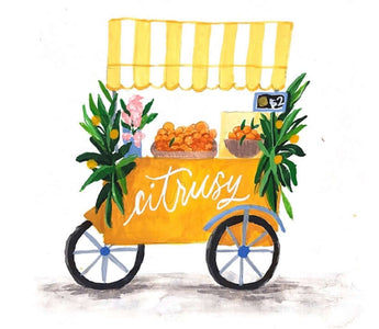 How to paint a street food cart using gouache