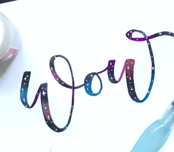 Create a Galaxy Lettering Effect