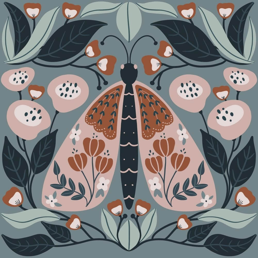 procreate color palettes floral illustration
