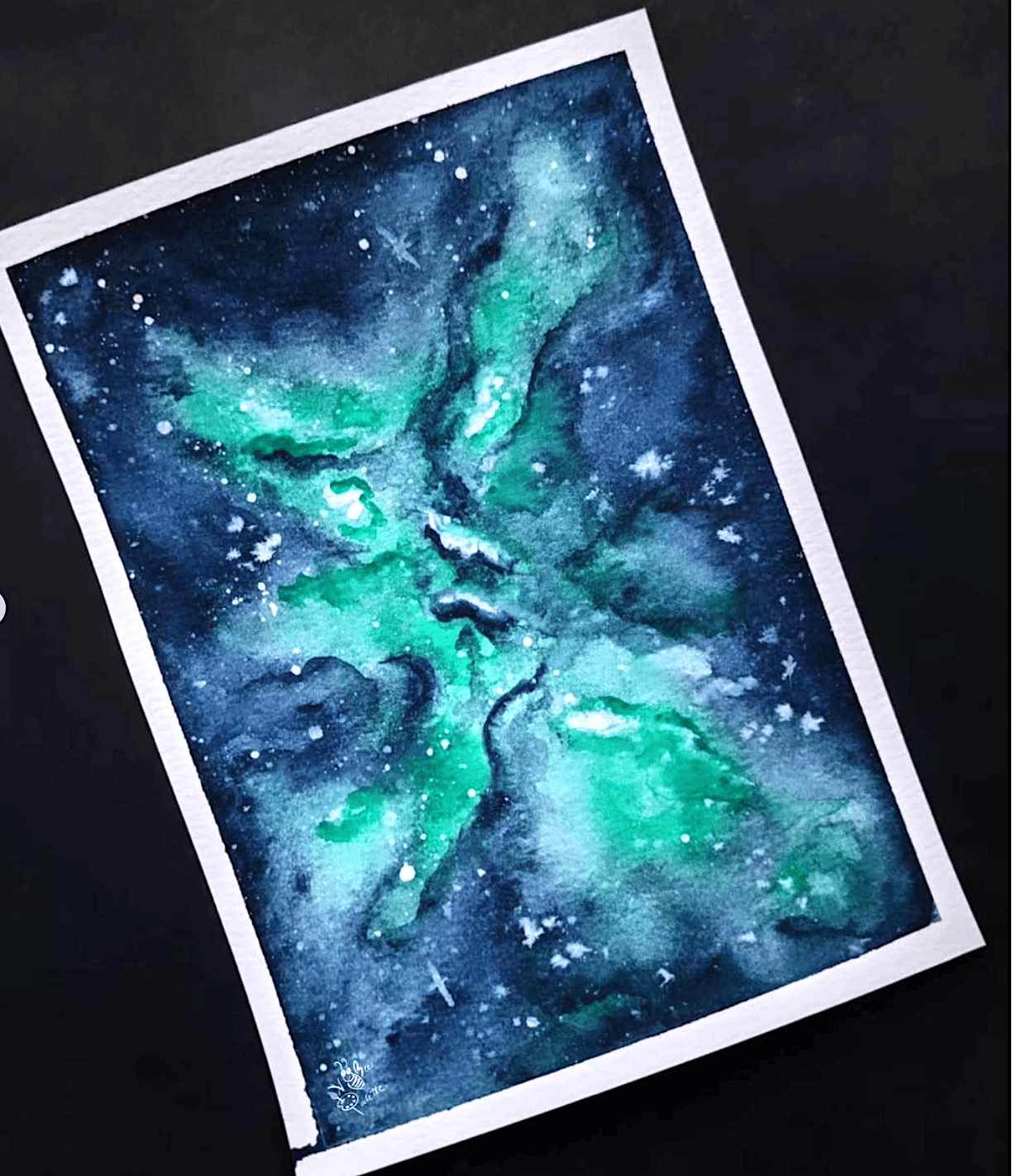 watercolor galaxy tutorial