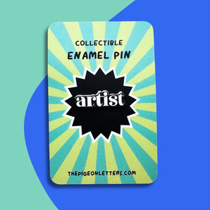 minimalist enamel artist pin