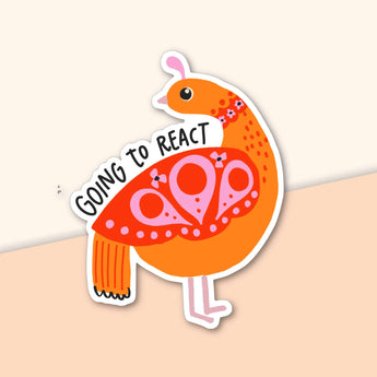 funny bird sticker