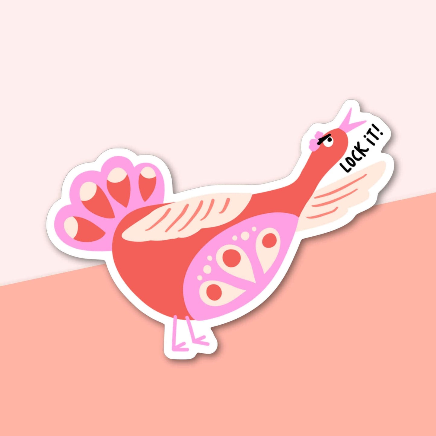 Bossy Bird Sticker - Lock it