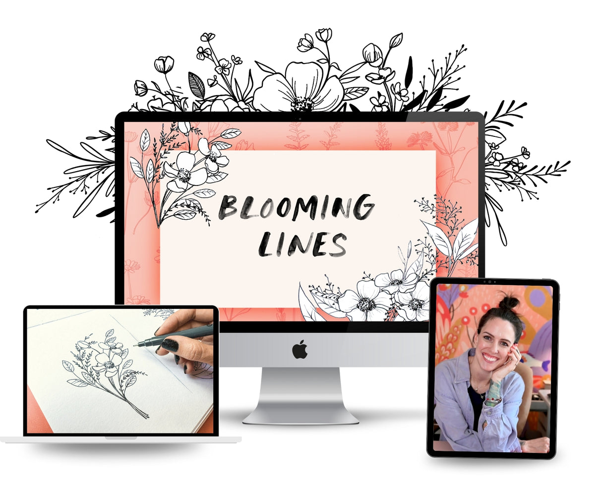 Blooming Lines: Botanical Line Drawing Class
