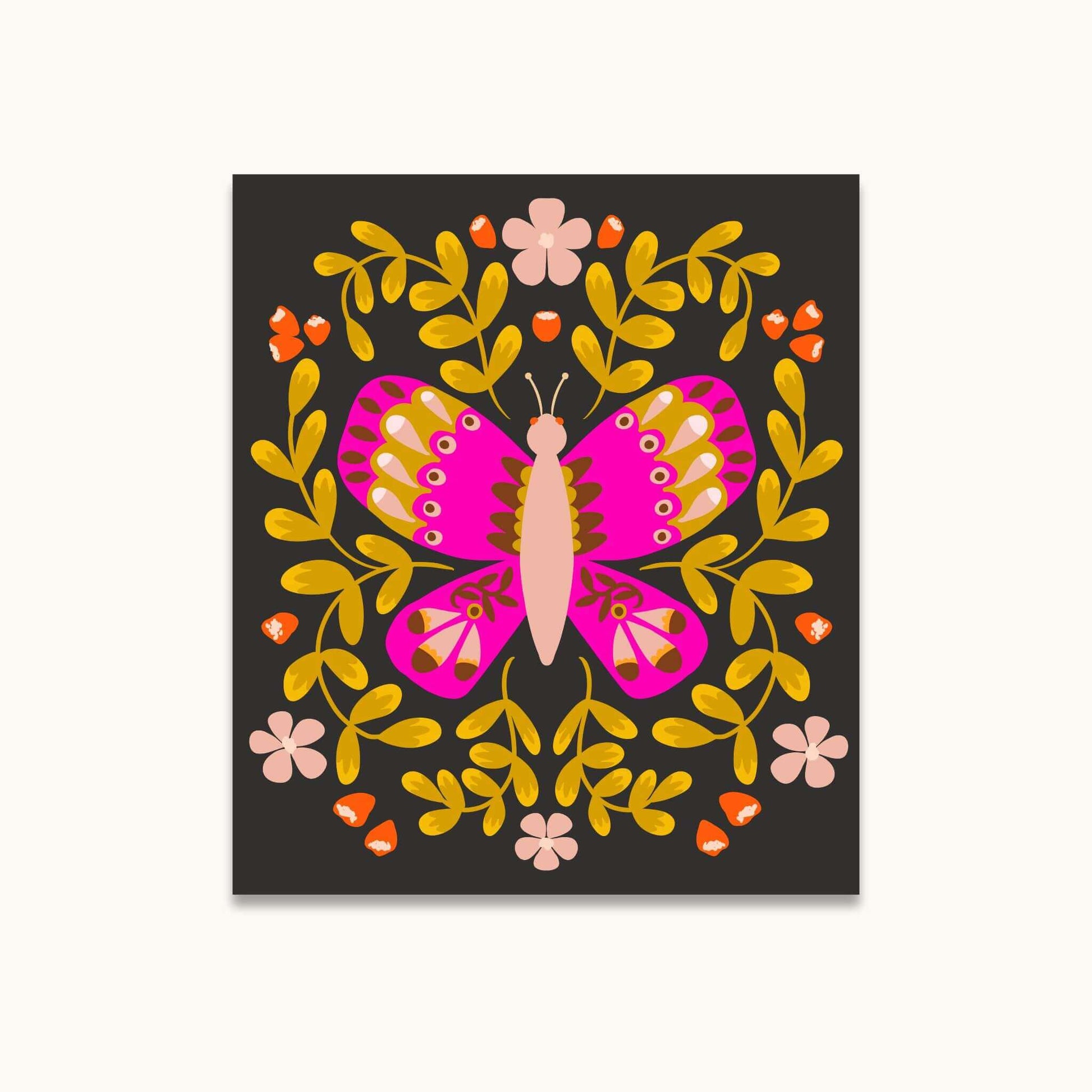butterfly art print