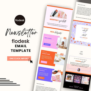 Colorful Flodesk Email Template for Newsletters - Candyjay