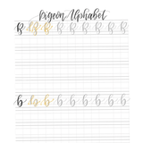 alphabet practice sheets