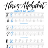 heron alphabet practice sheets