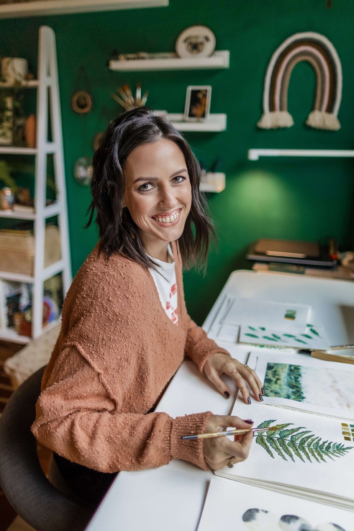 home studio watercolor artist
