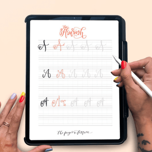 Lettering Practice Sheets - 3 Ways to Flourish