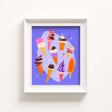 ice cream art print