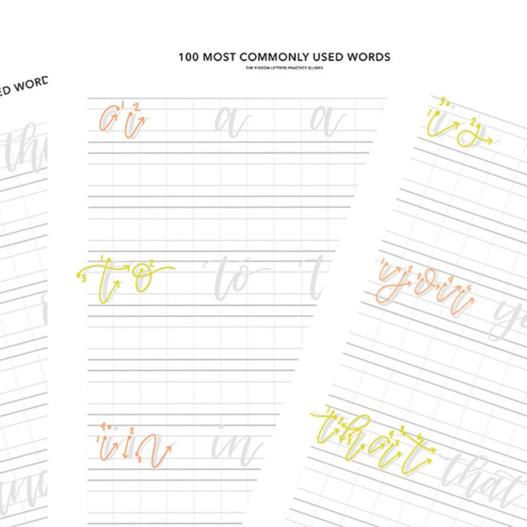 lettering practice sheets