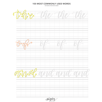 word lettering practice sheets