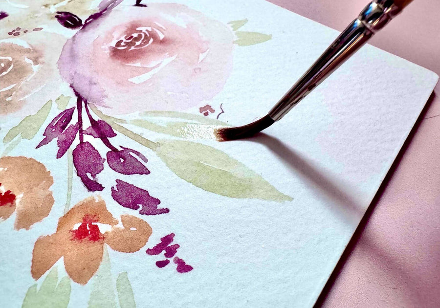 Paint Loose, Elegant Botanicals From Real Life Flowers