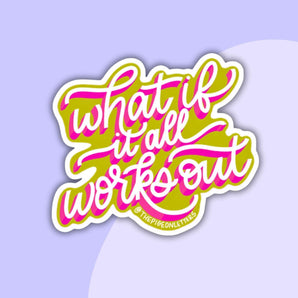 motivational quote sticker