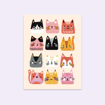 nursery art cats print