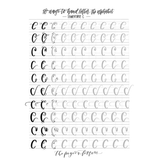 lowercase alphabet lettering sheets