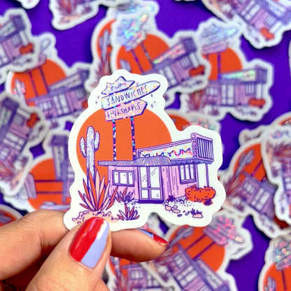 Desert Diner Vinyl Sticker
