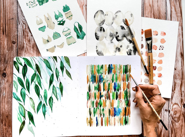 watercolor exercises for mindfulness