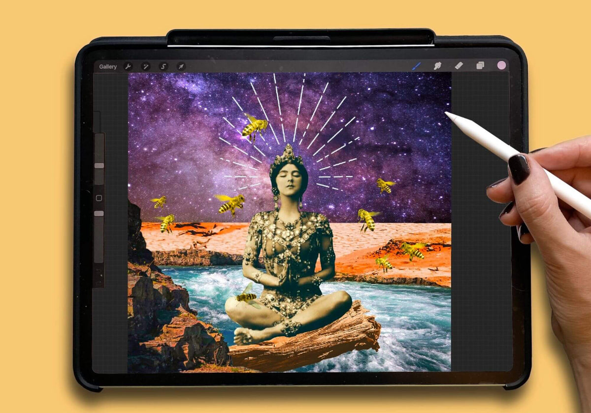 procreate collage tutorial