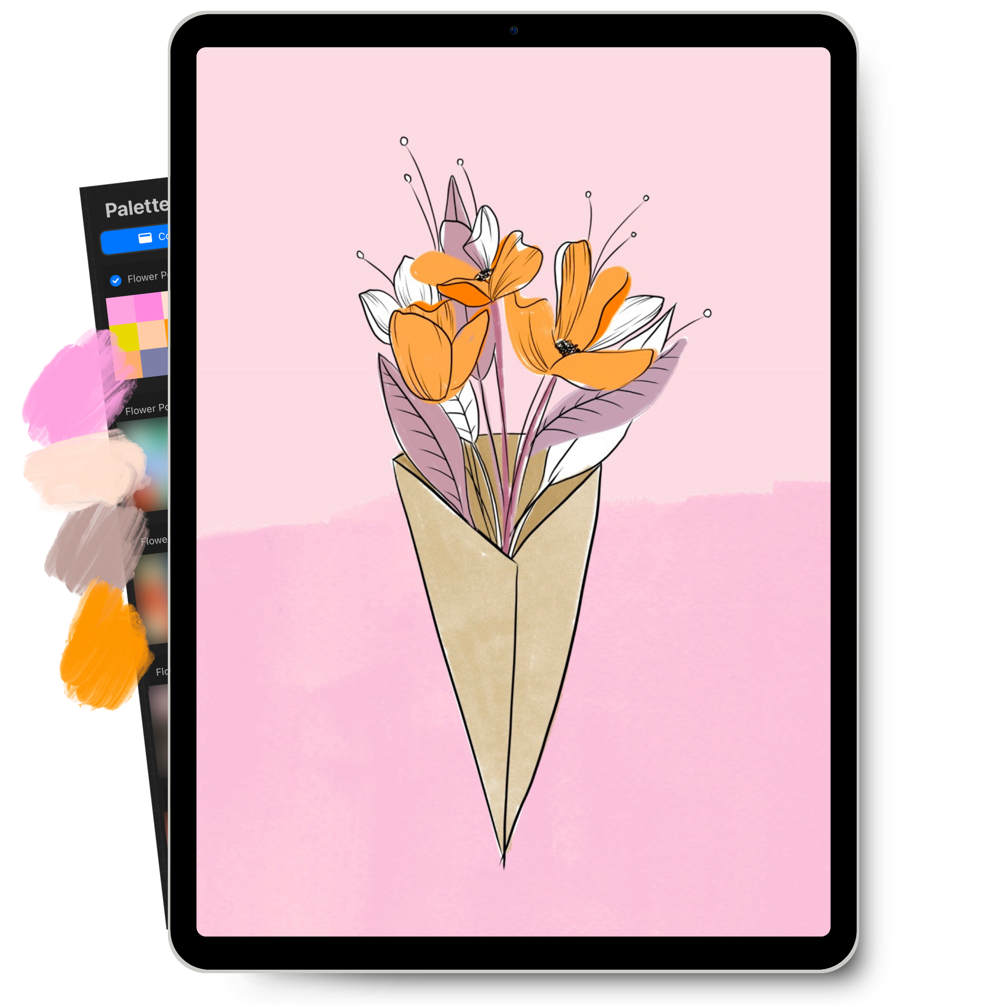 procreate color palette for flowers