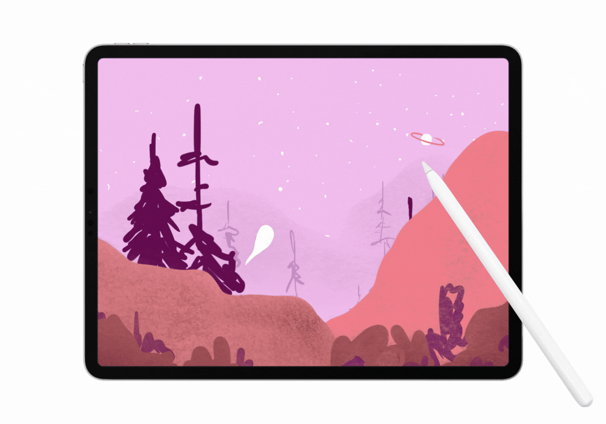 parallax animation in procreate tutorial
