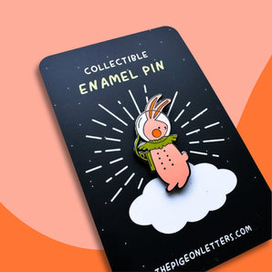 astronaut enamel pin