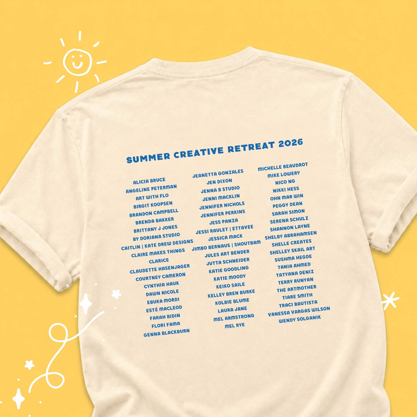 Official 2026 Summer Creative Retreat Camp Tee