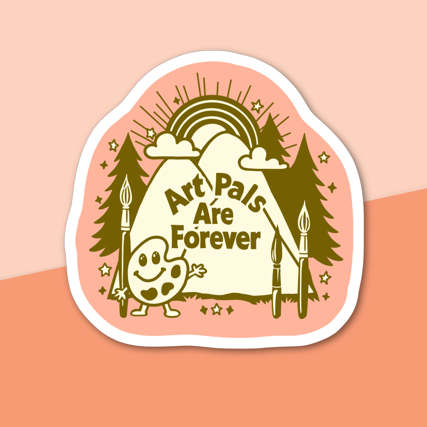Art Pals Are Forever Sticker