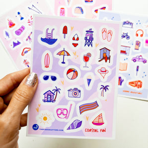 Travel Sticker Sheet 4-Pack