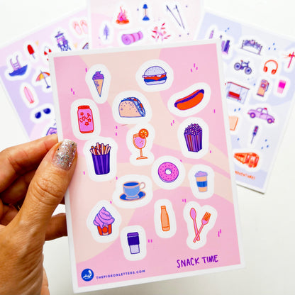 Travel Sticker Sheet 4-Pack
