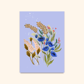 wildflower painting art print