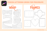 Procreate lettering templates