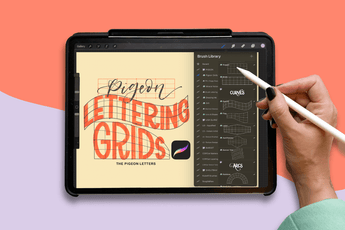 Lettering guides for Procreate